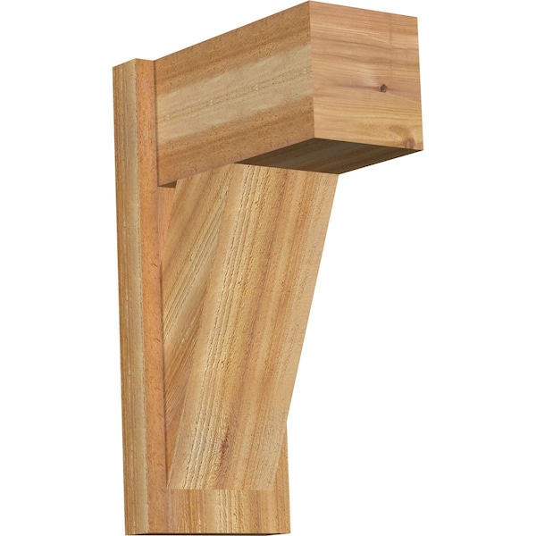 Ekena Millwork Traditional Block Rough Sawn Outlooker, Western Red Cedar, 8"W x 14"D x 22"H OUT08X14X22TRA05RWR - main